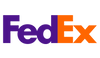 FedEx logo in purple and orange