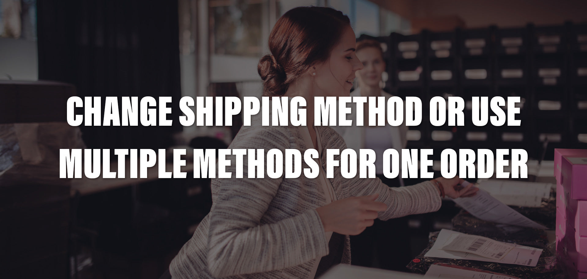 Using different shipping methods in the same order in Packrooster Shipping